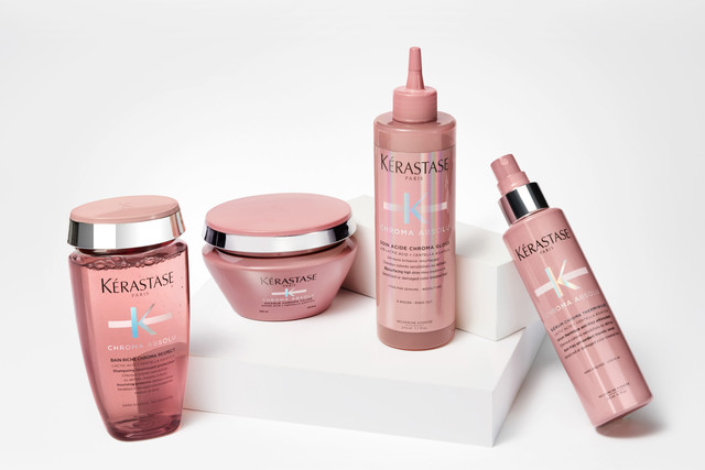 Rangkaian produk dari seri baru Kerastase, Chroma Absolu. Foto: Dok. Kerastase