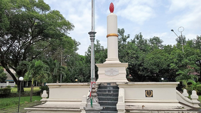 Tugu Kebangkitan Nasional di Jalan dr Wahidin, Laweyan, Solo. FOTO: Fernando Fitusia