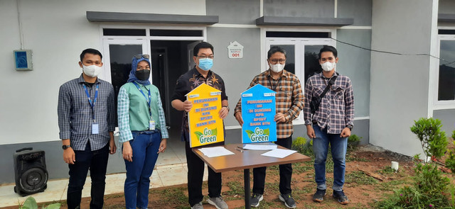BTN bersama PT Karya Anak Negri saat menandatangani PKS terkait pembiayaan perumahan go green. (ist)