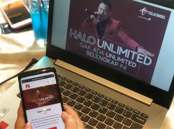 Ilustrasi paket Halo unlimited. Foto: Screenshot laman resmi Telkomsel