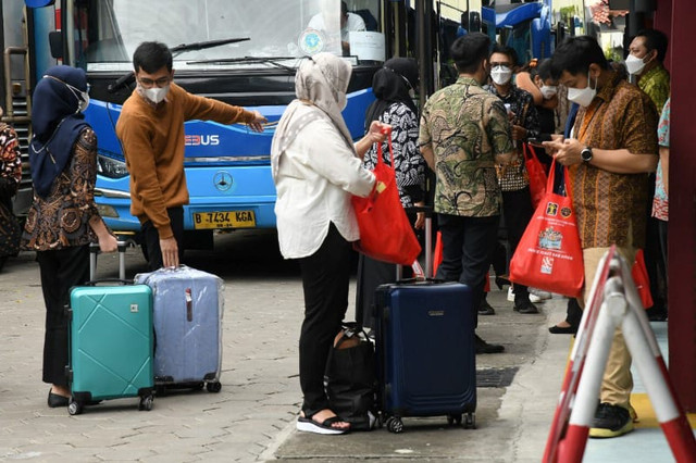 Kemenkumham Selenggarakan Mudik Bersama untuk Pegawai dan Keluarga.