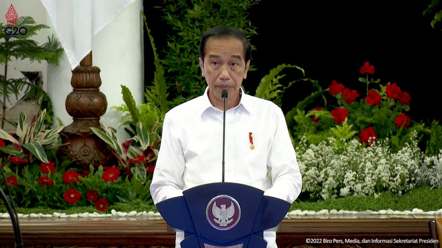 Pengantar Presiden Jokowi pada Sidang Kabinet Paripurna, Istana Negara, Selasa (5/4/2022). Foto: Youtube/Sekretariat Presiden