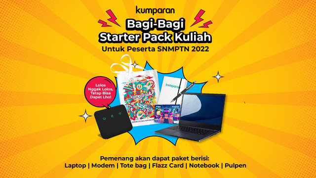 kumparan Bagi-bagi Starter Pack Kuliah untuk peserta SNMPTN 2022. Foto: kumparan