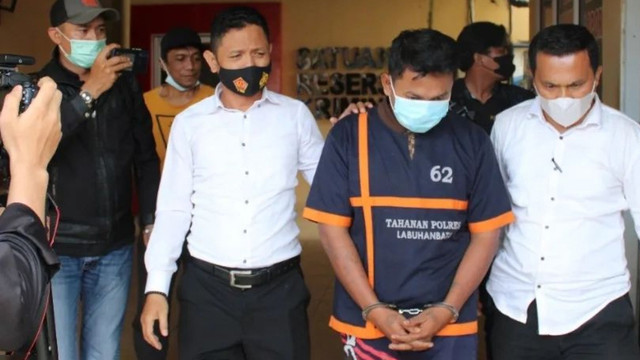 Polres Labuhanbatu mengungkap kasus pemuda di Sumut bunuh pacarnya karena cemburu. Foto: Dok. Poles Labuhan Batu