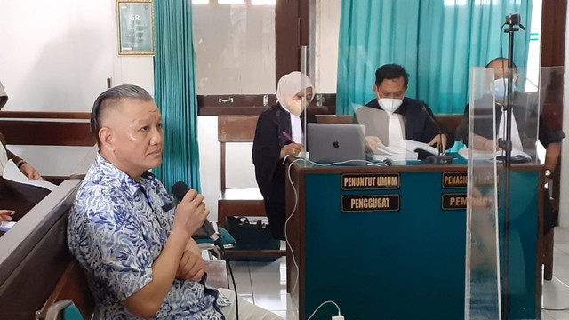 Fransiscus Tandiyono, pria asal Pontianak yang rekeningnya dipakai untuk menampung hasil bisnis pabrik narkoba di Jogja. Foto: erfanto/Tugu Jogja