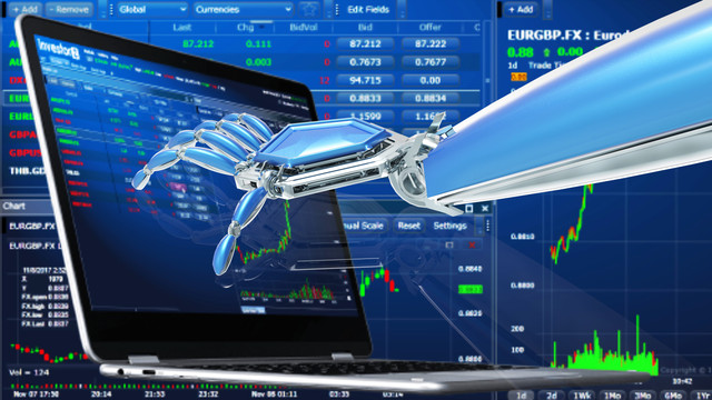 Ilustrasi robot trading. Foto: KITTIPHONG PHONGAEN/Shutterstock