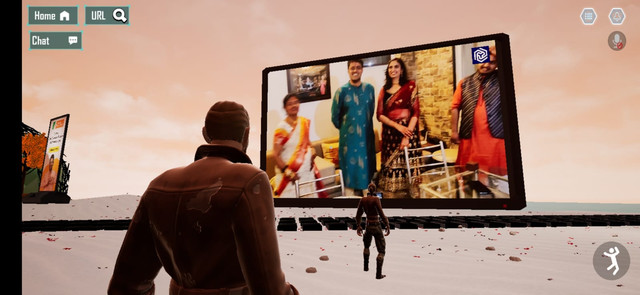 Pernikahan metaverse di India. Foto: Yug Metaverse