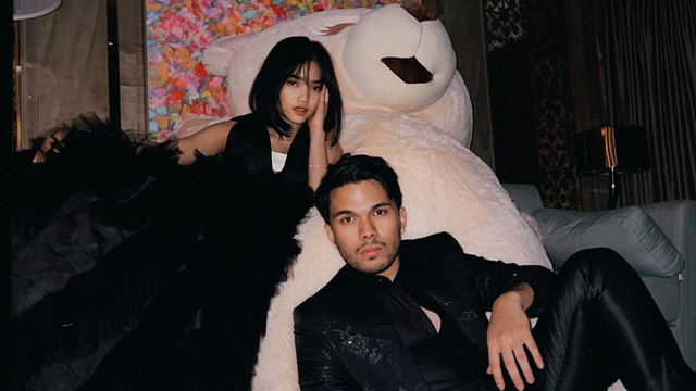 Fuji dan Thariq Halilintar saat Valentine. Foto: Instagram/@fuji_an