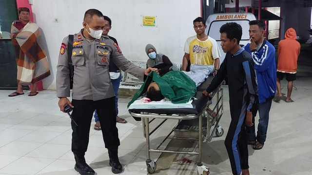 Korban gigitan buaya liar dinyatakan meninggal dunia saat berada di RSUD Kabelota Donggala, Sulteng. Foto: Istimewa