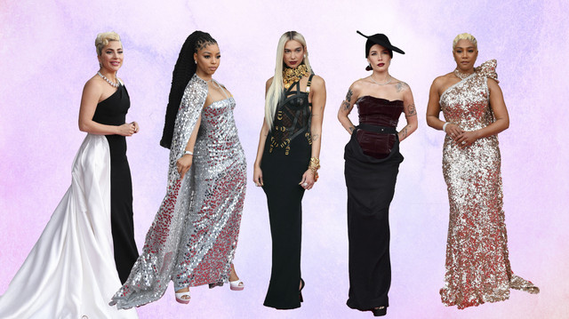 Lady Gaga, Dua Lipa, Tiffany Haddish, Chloe Bailey, dan Halsey. Foto: REUTERS