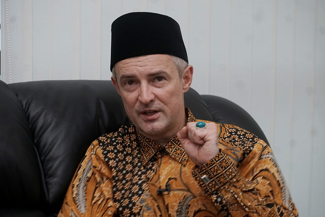 Duta Besar Ukraina untuk Indonesia, Vasyl Hamianin. Foto: Iqbal Firdaus/kumparan