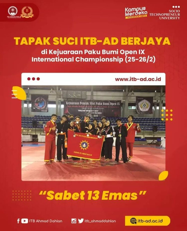 Gambar  Tapak Suci ITB Ahmad Dahlan dalam lomba Kejuaraan Pakubumi Open IX
