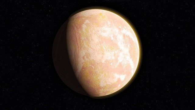 Ilustrasi Planet Bumi pada masa awal pembentukannya. (c) NASA