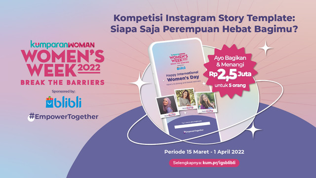 Kompetisi foto Instagram story template  Foto: admin