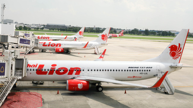Pesawat Thai Lion Air. Foto: wattanavit longja/Shutterstock. 
