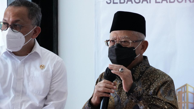 Wakil Presiden Ma'ruf Amin resmikan fasilitas riset BRIN. Foto: KIP