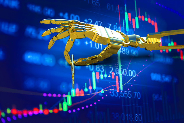 Ilustrasi robot trading. Foto: Shutterstock