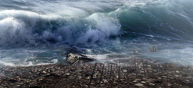 Ilustrasi tsunami. | Pixabay