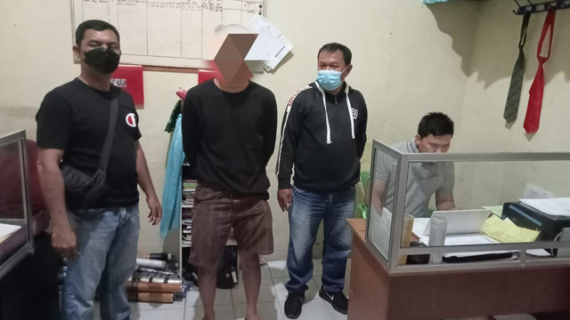 Polisi menangkap tersangka pencabulan anak dibawa umur di Kota Tanjung Balai. Foto: Polres Tanjung Balai