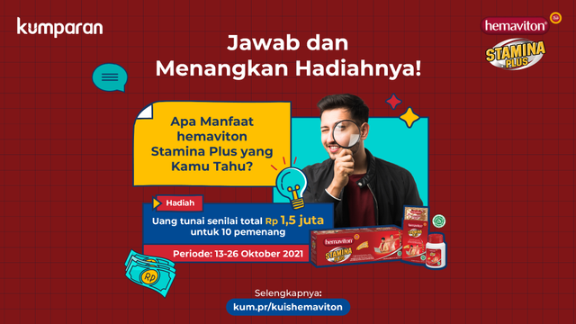 kumparan bersama hemaviton sedang menggelar kompetisi menarik soal manfaat hemaviton Stamina Plus di Instagram. Dok. kumparan