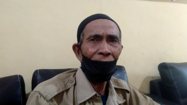 Kasmito, kakek yang dipenjara karena bacok maling di Demak. Foto: Dok. Istimewa