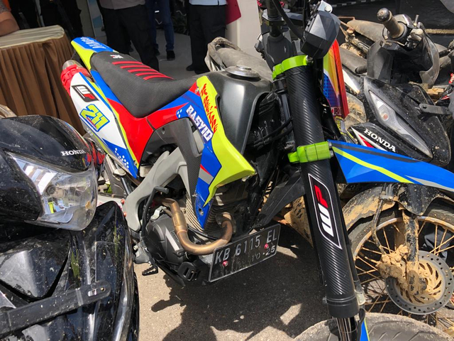 Salah satu motor yang dicuri oleh MFA. Foto: Yusrizal/Hi!Pontianak