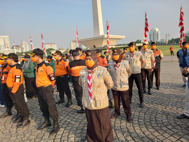 Pramuka Jakarta ikuti Apel Kesiapsiagaan Banjir
