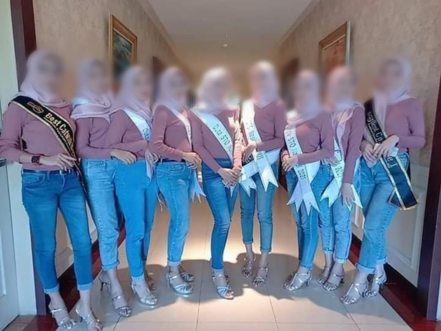 Foto Duta STQ Nasional di Maluku Utara yang viral di media sosial.