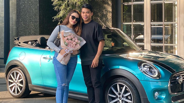 Nurhidayat bersama pacarnya, Sarah Ahmad.Foto: Instagram/@nurhidayatnh32
