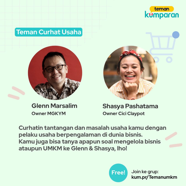 Program Teman Curhat Usaha di Grup Teman kumparan UMKM. Foto: dok. kumparan