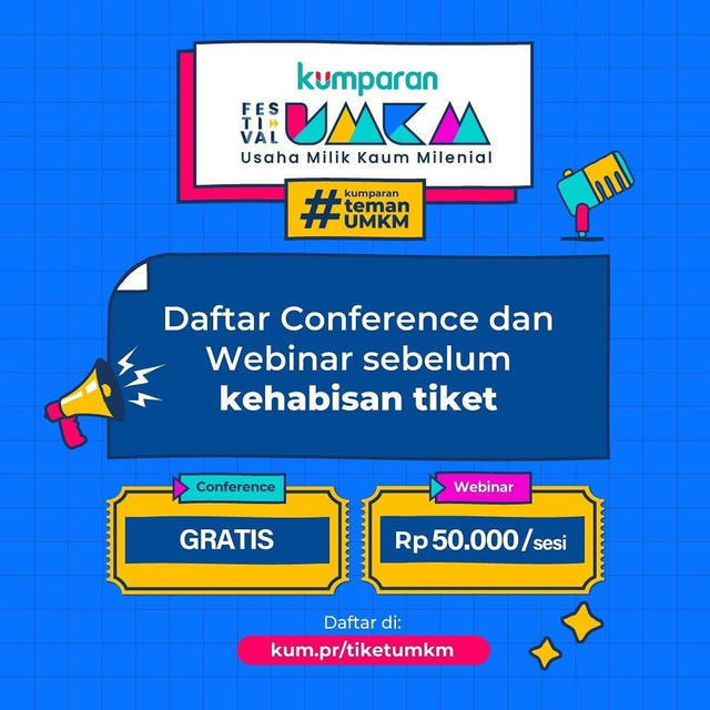 Cara mendapatkan tiket Festival UMKM kumparan 2021