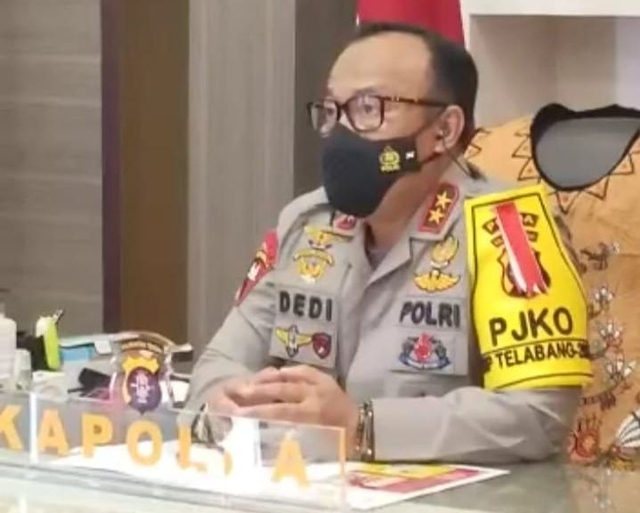 Kapolda Kalteng, Irjen Pol Dedi Prasetyo.