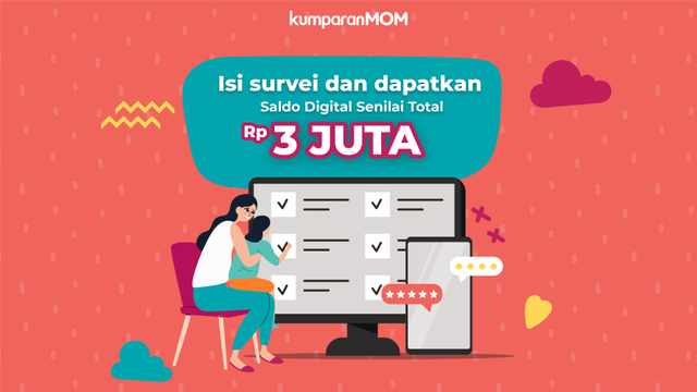 Survei kumparanMOM dengan total hadiah jutaan rupiah.