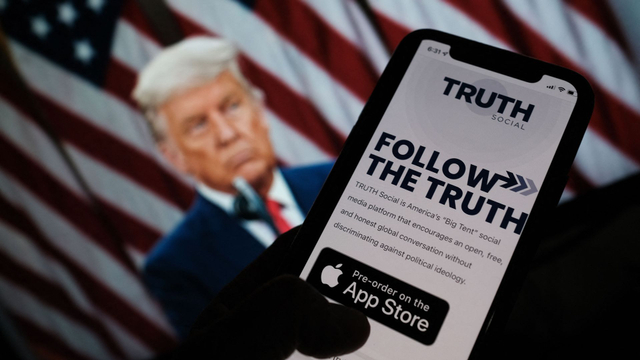 ATRUTH Social, platform media sosial milik Donald Trump. Foto: Chris Delmas/AFP