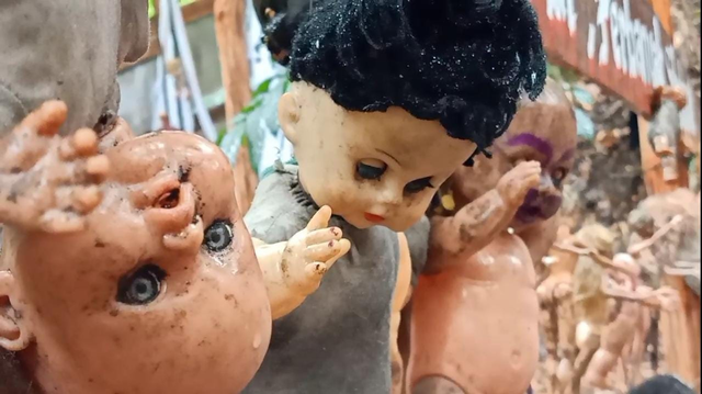 Salah satu boneka yang ada di Museum Santet, Dokumentasi foto: Anatasya/CIREMAITODAY.