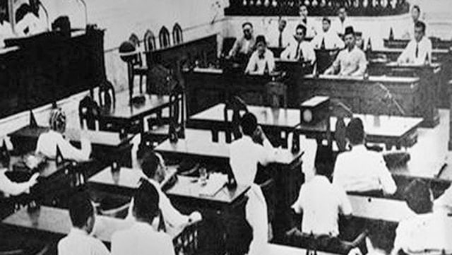 Ilustrasi pembahasan sidang tanggal 13 Juli 1945 BPUPKI. Sumber: Kumparan