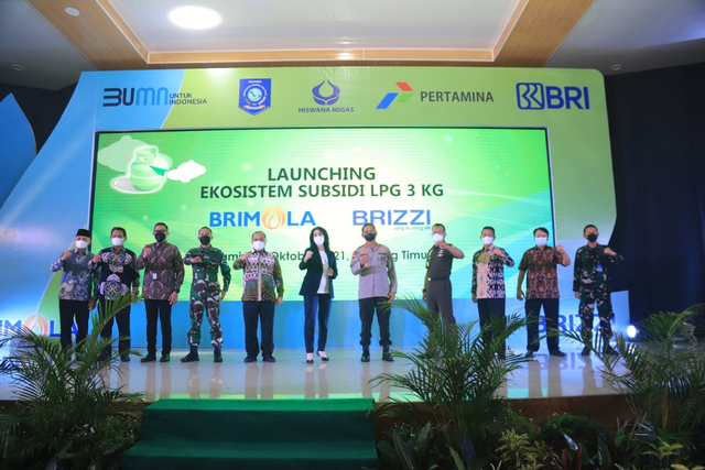 BRI luncurkan Brizzi LPG Card untuk beli gas LPG 3 kg bersubsidi. Foto: Dok. BRI