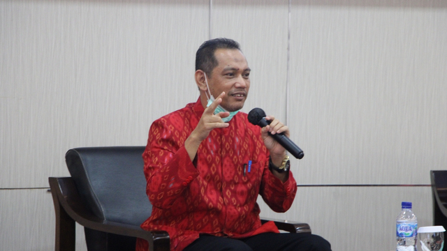 Wakil Ketua KPK Nurul Ghufron memberi kuliah umum di Universitas Jember. Foto: Dok. Istimewa