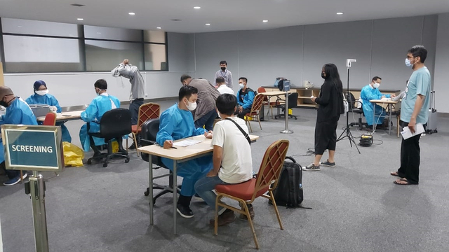 Persiapan fasilitas di Bandara Soekarno-Hatta jelang penerapan wajib PCR untuk penerbangan mulai besok. Foto: Dok. Angkasa Pura II