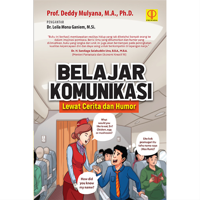 Cover buku Belajar Komunikasi Lewat Cerita dan Humor karya Prof. Deddy Mulyana, M.A., Ph.D.