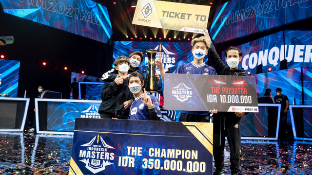 EVOS Divine juara Free Fire Indonesia Master 2021 Fall. Foto: Garena Indonesia