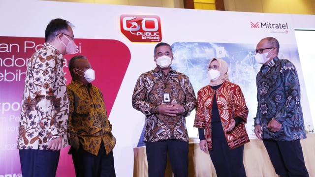 PT Dayamitra Telekomunikasi Tbk atau Mitratel, perusahaan menara telekomunikasi terbesar di Indonesia, melangsungkan penawaran umum perdana (Initial Public Offering/IPO) dengan menawarkan sebanyak-banyaknya 29,85% saham kepada publik. Foto: Dok. PT Dayamitra Telekomunikasi Tbk