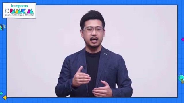 CEO Jago Coffe Yoshua Tanu di Festival UMKM kumparan 2021, Rabu (27/10). Foto: kumparan