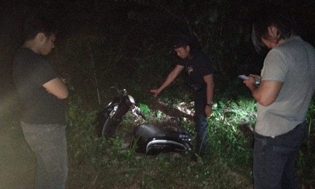 Polisi datangi lokasi kejadian.