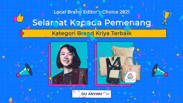 Pemenang Local Brand Editor's Choice 2021 Festival UMKM kumparan kategori Brand Kriya Terbaik. Foto: kumparan