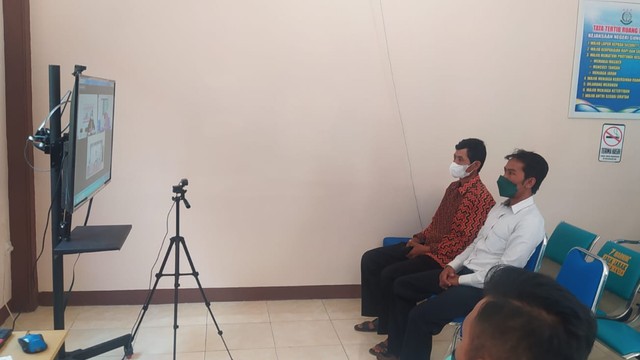 Sidang putusan kasus penolakan pemakaman jenazah COVID-19 di Gunungkidul. Foto: Erfanto/Tugu Jogja