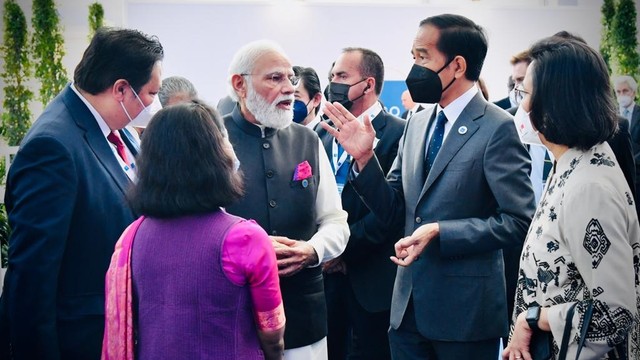 Presiden Joko Widodo tiba di La Nuvola untuk KTT G20 di Roma, Italia, Sabtu (30/10). Foto: Laily Rachev/Biro Pers Sekretariat Presiden