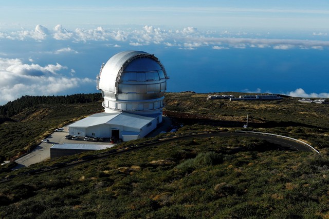 Observatorium Roque de Los Muchachos, Pulau Canary, La Palma, Spanyol.  Foto: Borja Suarez/REUTERS