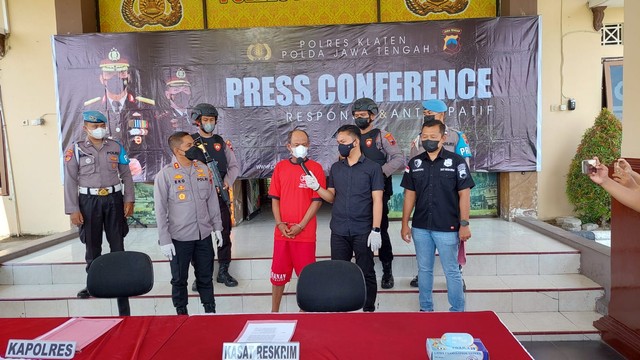 Kakak ipar penuang racun di Klaten, Sarbini (43), ditetapkan sebagai tersangka. Foto: Dok. Istimewa