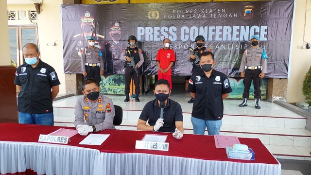 Kakak ipar penuang racun di Klaten, Sarbini (43), ditetapkan sebagai tersangka. Foto: Dok. Istimewa